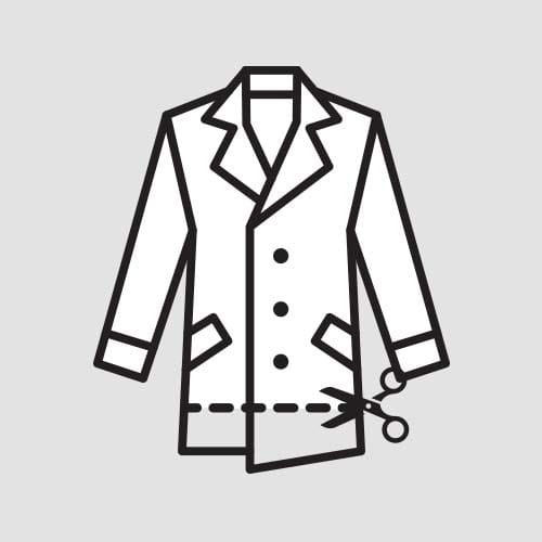 Skrócenie kurtki lub płaszcza ocieplanego