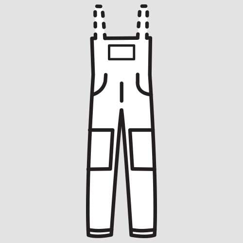 Wymiana gum w szelkach spodni roboczych