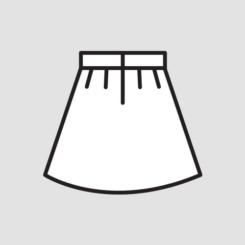 Dopasowanie spódnicy zaszewkami (JEANS) tył