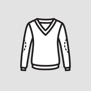 Sweter – naszycie łat na łokcie (cena zawiera łaty) 
